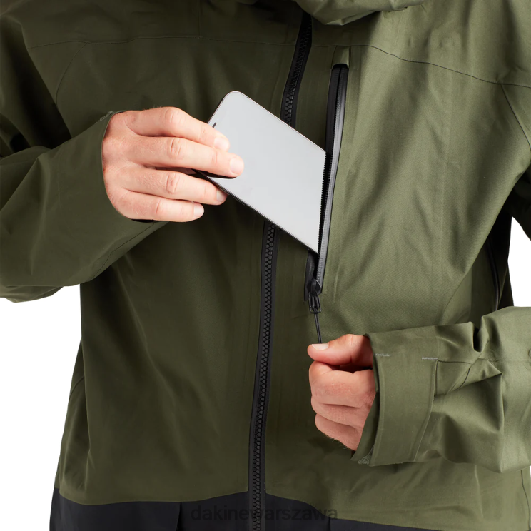 Dakine mężczyźni Kurtka Stoker Gore-Tex 3L B0XJ24 torf zielony odzież