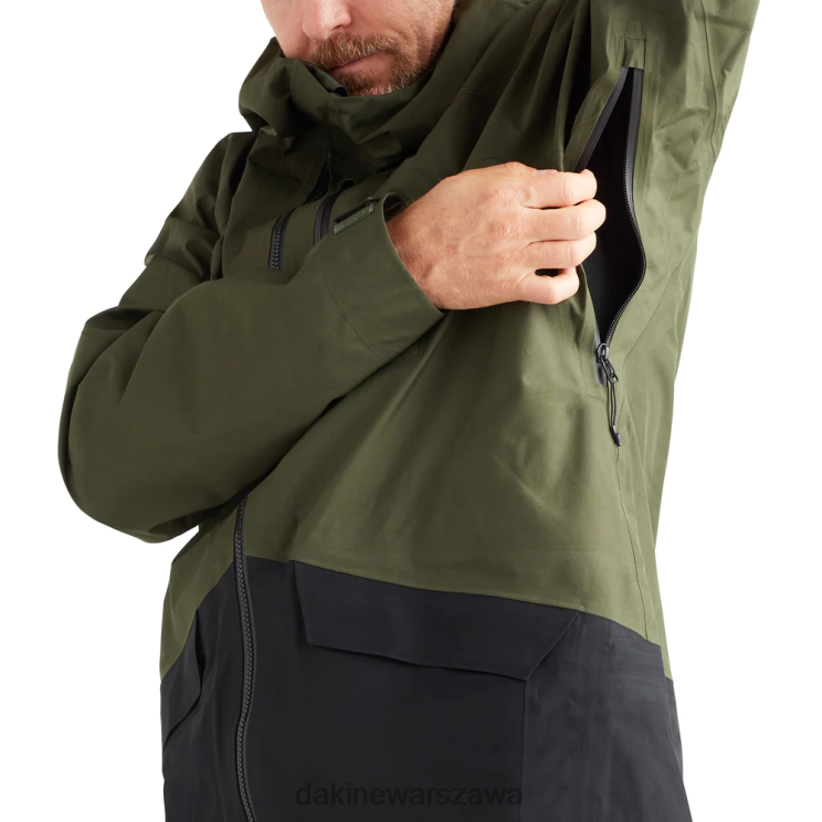 Dakine mężczyźni Kurtka Stoker Gore-Tex 3L B0XJ24 torf zielony odzież