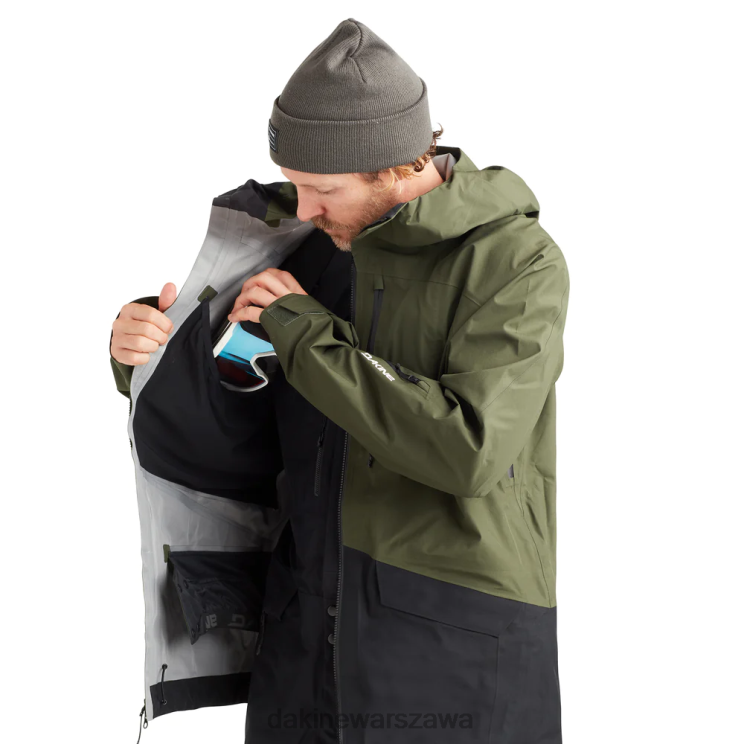 Dakine mężczyźni Kurtka Stoker Gore-Tex 3L B0XJ24 torf zielony odzież