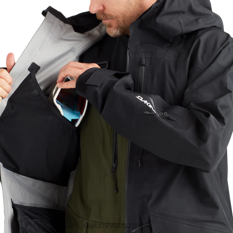 Dakine mężczyźni Kurtka Stoker Gore-Tex 3L B0XJ27 czarny – w22 odzież