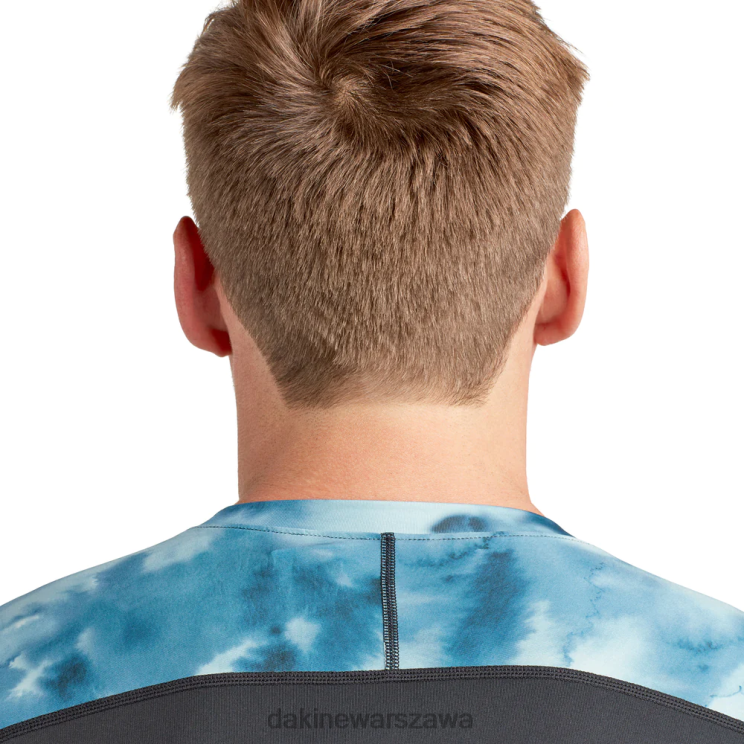 Dakine mężczyźni HD dobrze dopasowana załoga rashguard z długim rękawem B0XJ2228 nadruk w kolorze indygogo odzież