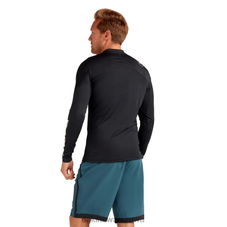 Dakine mężczyźni HD dobrze dopasowana załoga rashguard z długim rękawem B0XJ2230 czarny - 22 odzież