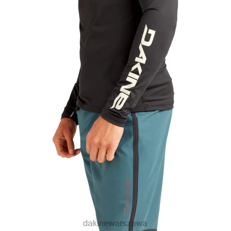 Dakine mężczyźni HD dobrze dopasowana załoga rashguard z długim rękawem B0XJ2230 czarny - 22 odzież