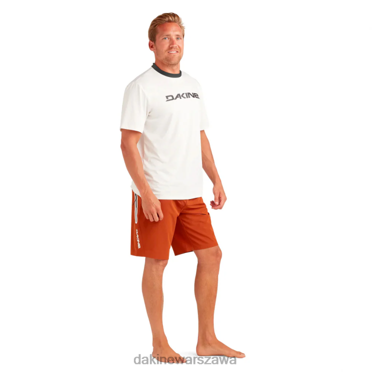 Dakine mężczyźni Korzenie luźnego kroju z krótkim rękawem rashguard B0XJ2239 surf biały/czarny odzież