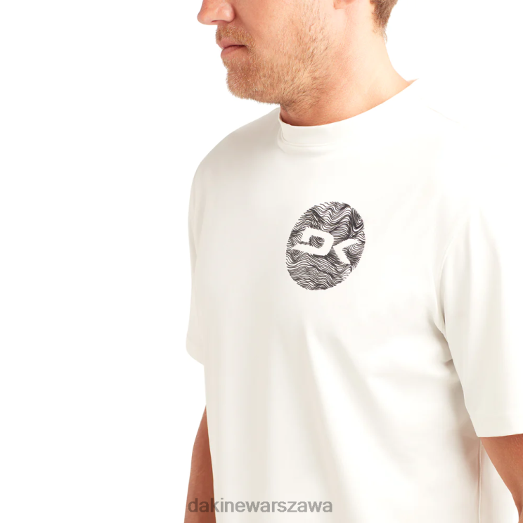 Dakine mężczyźni Mission luźny krój z krótkim rękawem rashguard załogi B0XJ2245 surfuj na biało odzież