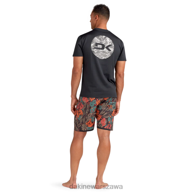Dakine mężczyźni Mission luźny krój z krótkim rękawem rashguard załogi B0XJ2246 czarny odzież