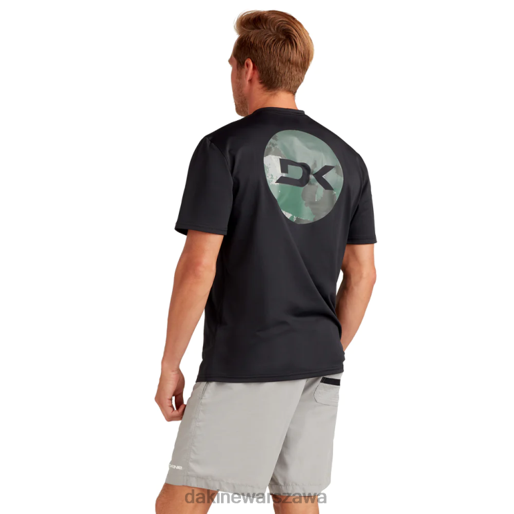 Dakine mężczyźni Mission luźny krój z krótkim rękawem rashguard załogi B0XJ2247 kamuflaż czarny / wierzchołkowy odzież