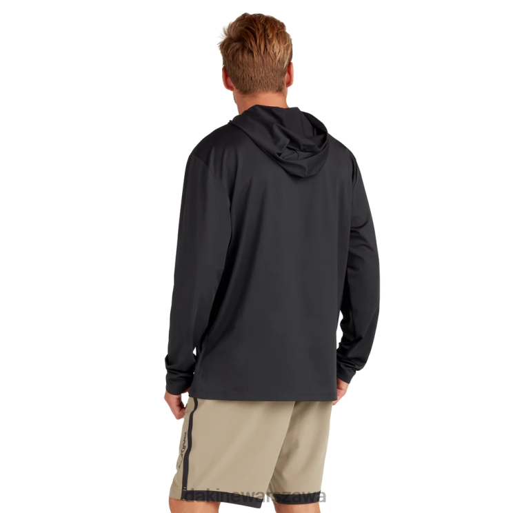 Dakine mężczyźni Rashguard o luźnym kroju z długim rękawem B0XJ2231 czarny/surfowy biały odzież