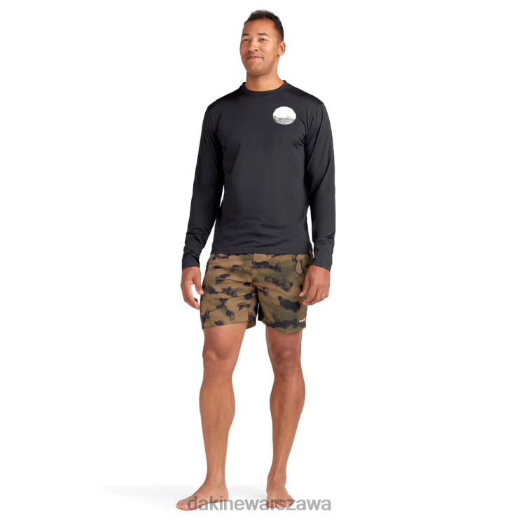 Dakine mężczyźni Załoga Rashguard o luźnym kroju i długim rękawie Mission B0XJ2242 czarny - s21 odzież