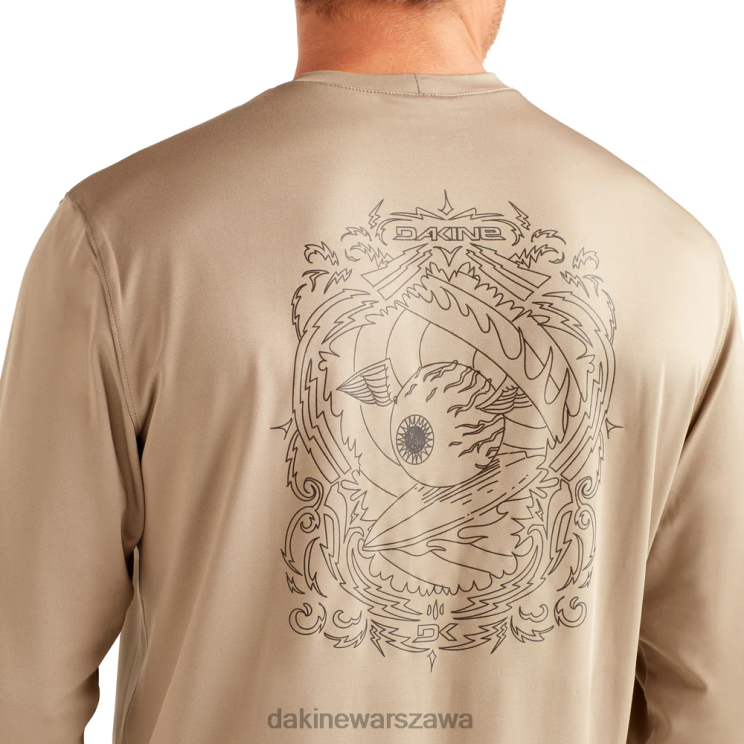 Dakine mężczyźni Załoga Rashguard o luźnym kroju i długim rękawie Mission B0XJ2243 terra khaki odzież