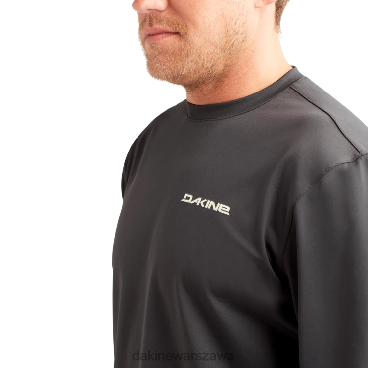 Dakine mężczyźni Załoga Rashguard o luźnym kroju i długim rękawie Mission B0XJ2244 czarny odzież